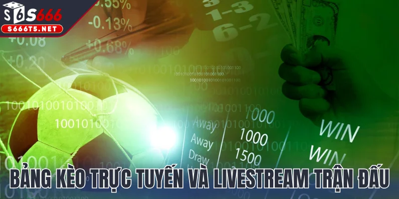 Bảng kèo trực tuyến và livestream trận đấu sắc nét