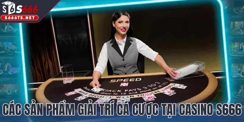 Các sản phẩm giải trí cá cược tại casino S666