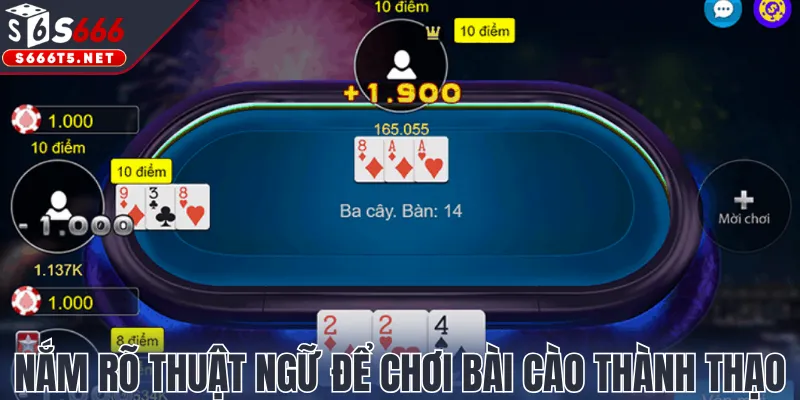 Nắm rõ thuật ngữ để chơi bài Cào thành thạo