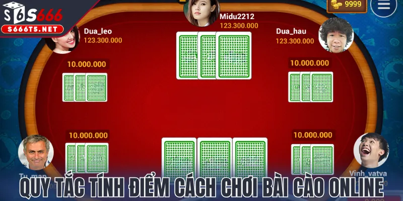 Quy tắc tính điểm cách chơi bài Cào online